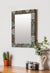 999Store Printed Wall Mirrors for Bathroom Bathroom mirrror Brown Abstract washroom Bathroom Mirror