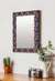 999Store Printed Mirrors for Wall Decor Small Mirror for Decoration Multi Color Flower washroom Bathroom Mirror