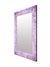 999Store Printed Small Mirror Bathroom Wall Wall Mirror Home Decor Violet Floral washroom Bathroom Mirror