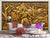 999Store 3D Golden Trees and Jesus Mural Wallpaper for Wall ,Wallpaper1021