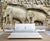 999Store 3D Grey Elephants Mural Wallpaper for Wall ,Wallpaper1126