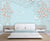 999Store 3D Pink Flower and White Butterflies Wallpaper ,Wallpaper301
