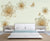 999Store 3D Golden Flowers and Butterflies Wallpaper ,Wallpaper327