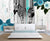 999Store 3D Zebra and White Wooden Panels Wallpaper ,Wallpaper334