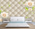 999Store 3D White Flowers and Green Leaves Wallpaper ,Wallpaper438