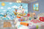 999Store 3D Cartoon Sea and Ship Wallpaper,Wallpaper614