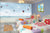 999Store 3D Blue sea Beach and Gas Balloon Wallpaper ,Wallpaper674