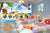 999Store 3D Minions Enjoying at sea Beach Kids roomwallpaper ,Wallpaper703