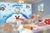 999Store 3D Doraemon with His Best Friend Wallpaper,Wallpaper704