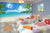 999Store 3D Blue Ocean and White Flying Birds Wallpaper ,Wallpaper705