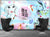 999Store 3D Pink Roses and Beautiful Ladys Wallpaper ,Wallpaper796