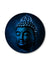 999Store buddha Face Navy Color Round Shape Wall Painting